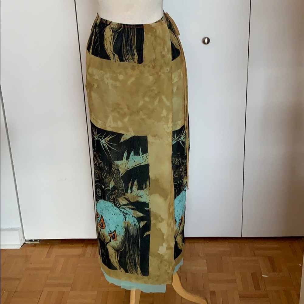 Jean Paul Gaultier Maille wrap skirt